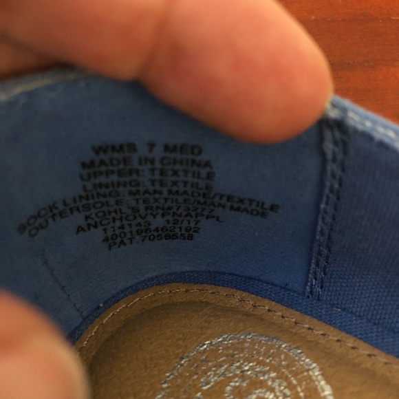 Sonoma Like New Blue Pineapple Flats - 7M - Picture 4 of 4